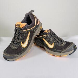 Nike Gym Shoes Air Alvord 9 Sneakers Womens 7 Gray Orange Trainers 443847-002